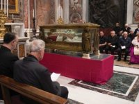 Cerimonia traslazione urna Pio X per la Peregrination Corporis in Veneto (4-23 ottobre 2023).