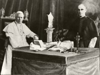 Pio X con il segretario di stato, il cardinale Merry del Val
