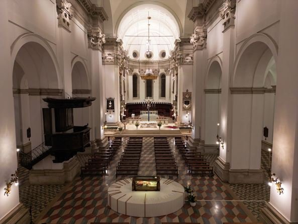 L'urna nel Duomo di Padova