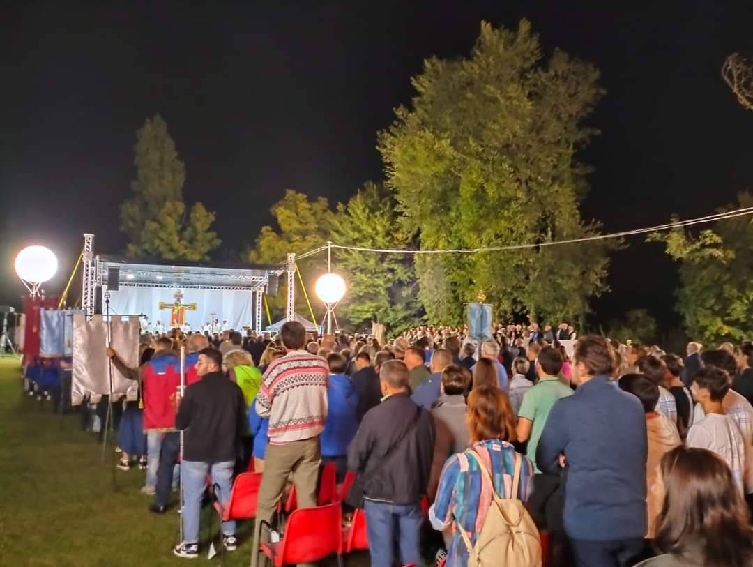 S. Messa serale al Santuario lunedì 9 ottobre. - L'urna di San Pio X nel Santuario delle Cendrole a Riese