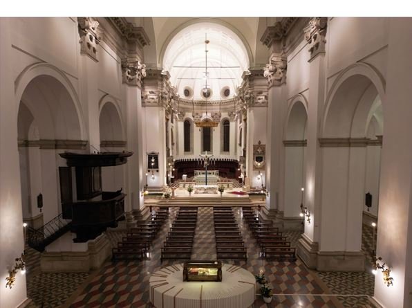 L'urna nel Duomo di Padova