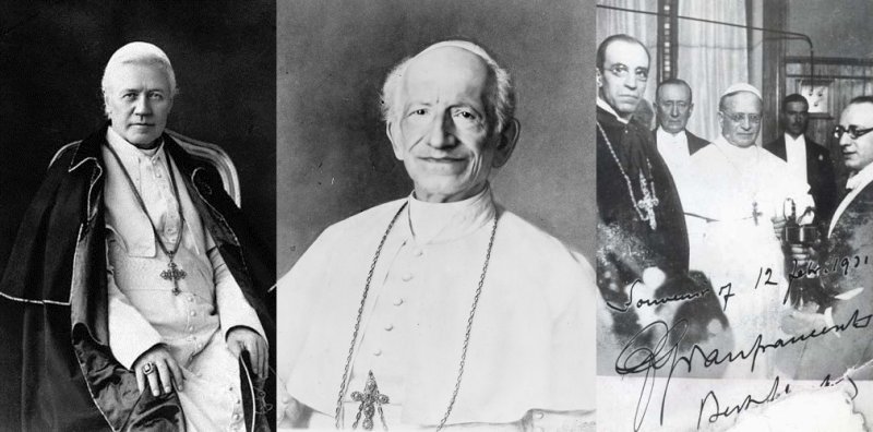Pio X, Leone XIII e Pio XI: due pesi e due misure?
