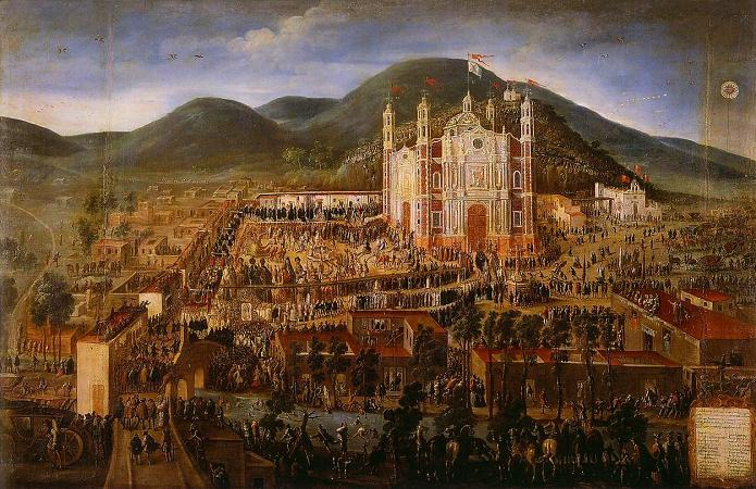Traslado de la imagen y dedicación del santuario de Guadalupe Ciudad de México Manuel de Arellano