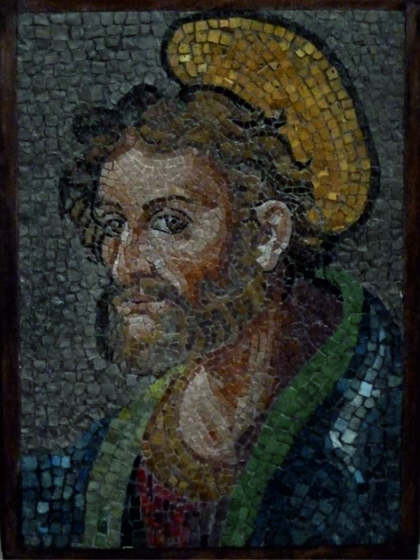 Mosaico San Matteo nell'ambone della Chiesa di Riese Pio X