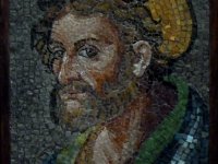 Mosaico di San matteo inserito nell'ambone.