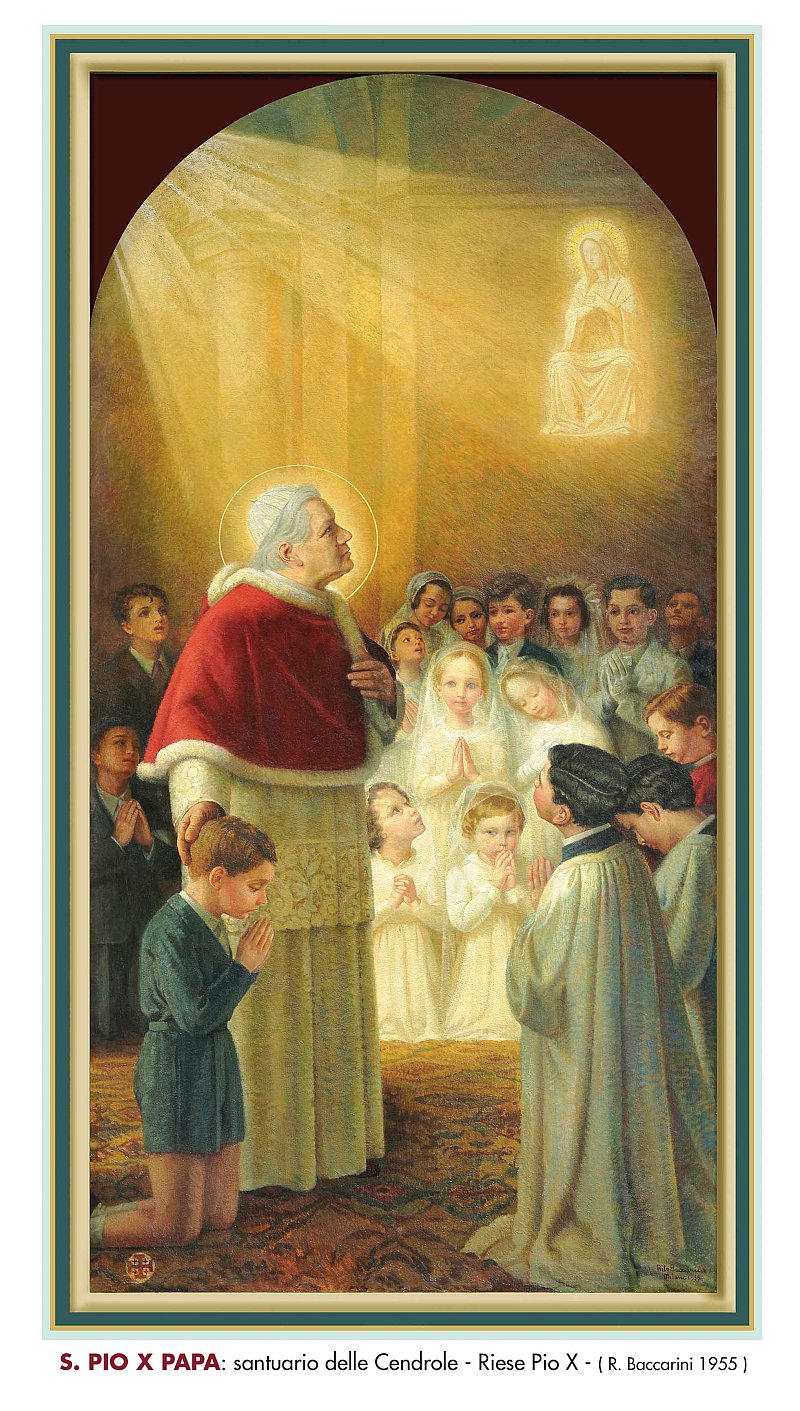 Quadro a S. Pio X a Cendrole del 1955