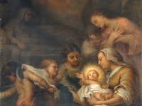 Nascita di Maria, copia di un dipinto di Bartolomé Esteban Murillo, eseguita da FMM nel 1910.