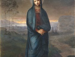 Maria Addolorata, copia di dipinto del Perugino, eseguita da FMM nel l1910.