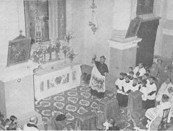 Mons Vescovo Mantiero esalta San Pio X e ringrazia l’Ordine del Santo Sepolcro dell’artistico dipinto del Santo Pontefice donato al Santuario delle Cendrole.