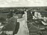 Veduta del centro di Riese dall'alto della chiesa parrocchiale