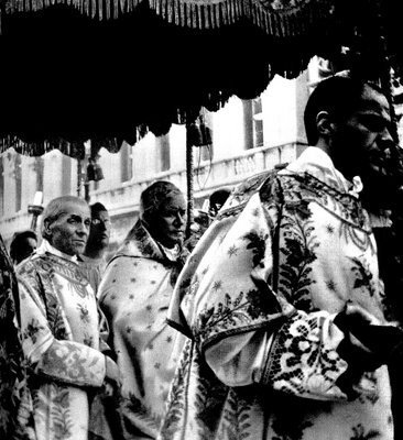 Seen a procession when he was Patriarch of Venice